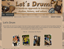 Tablet Screenshot of letsdrumprogram.com